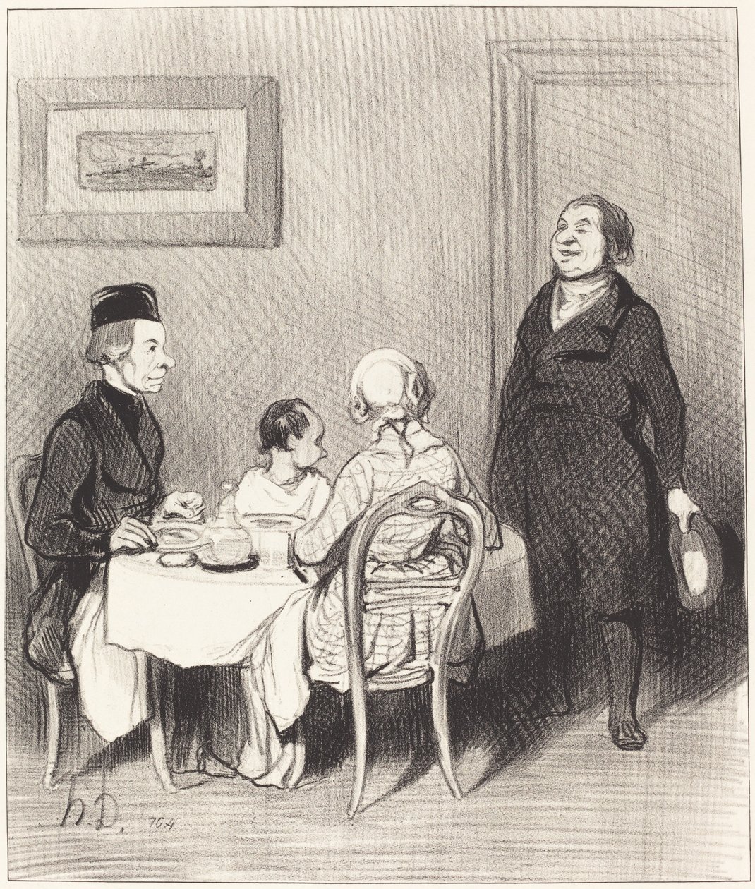 A barát egy krokodil... alkotó: Honoré Daumier