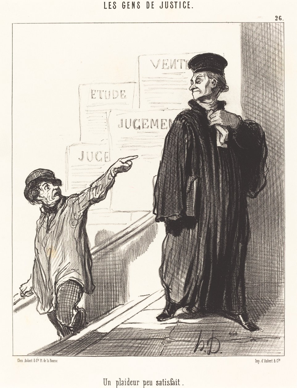Elégedetlen peres fél alkotó: Honoré Daumier