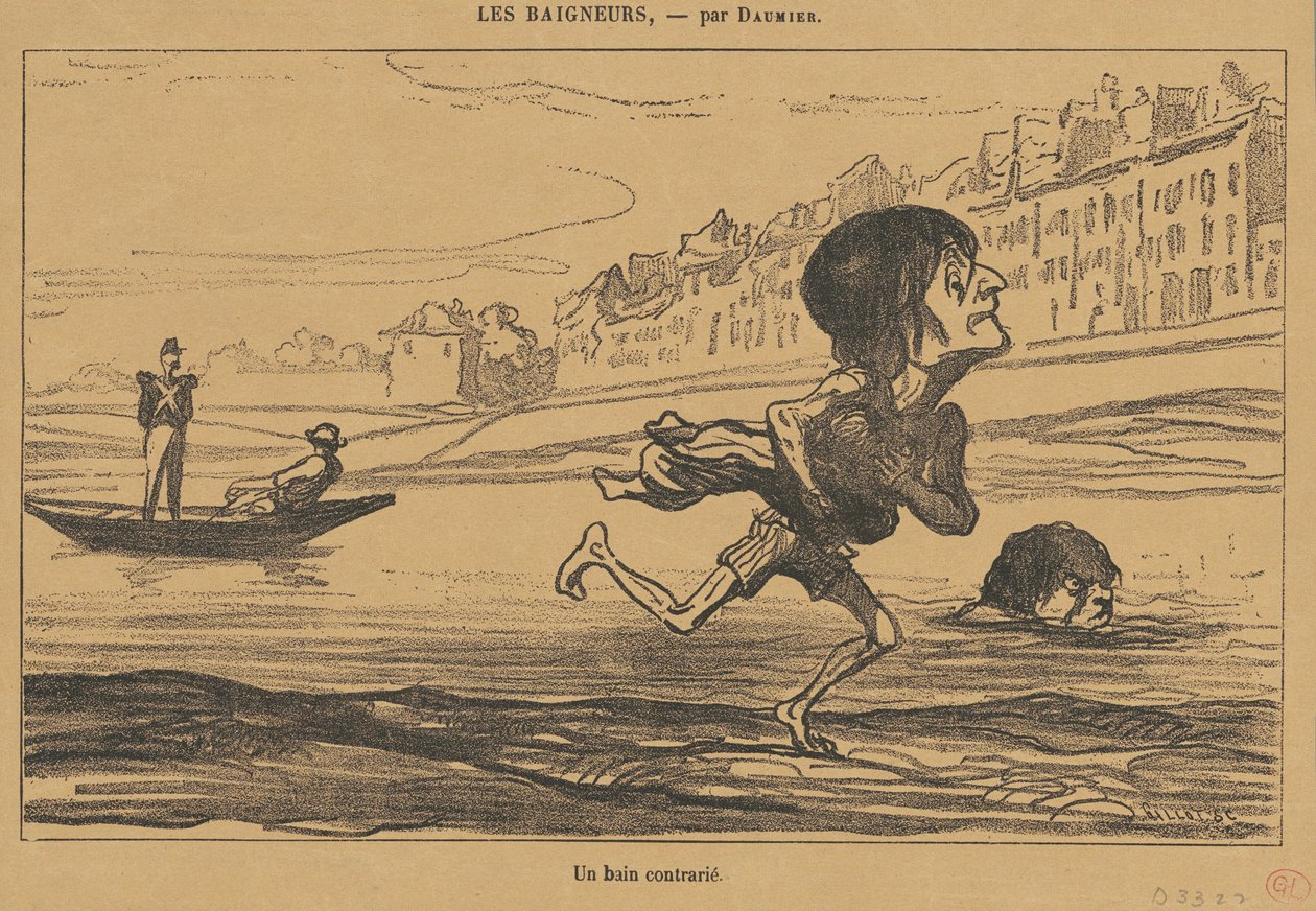 Zavaros fürdő alkotó: Honoré Daumier