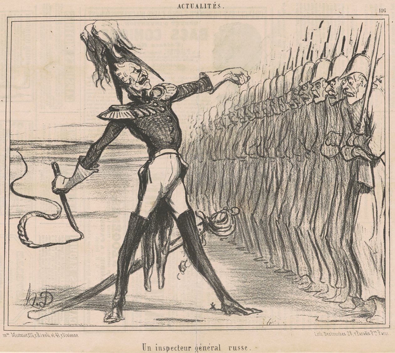 Egy orosz főfelügyelő alkotó: Honoré Daumier