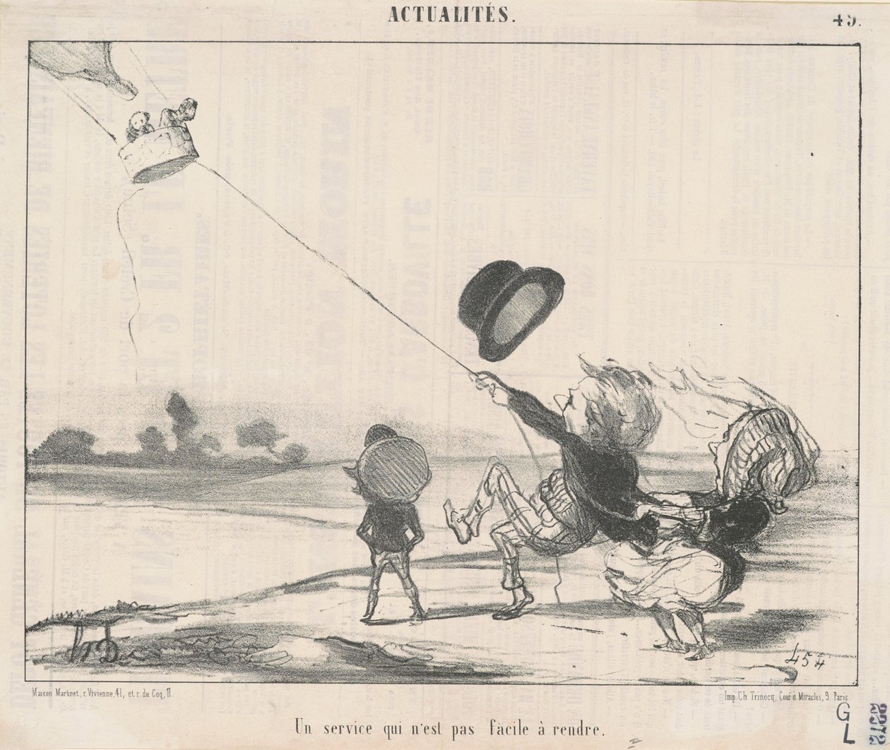 Egy szolgáltatás... nem könnyű nyújtani alkotó: Honoré Daumier