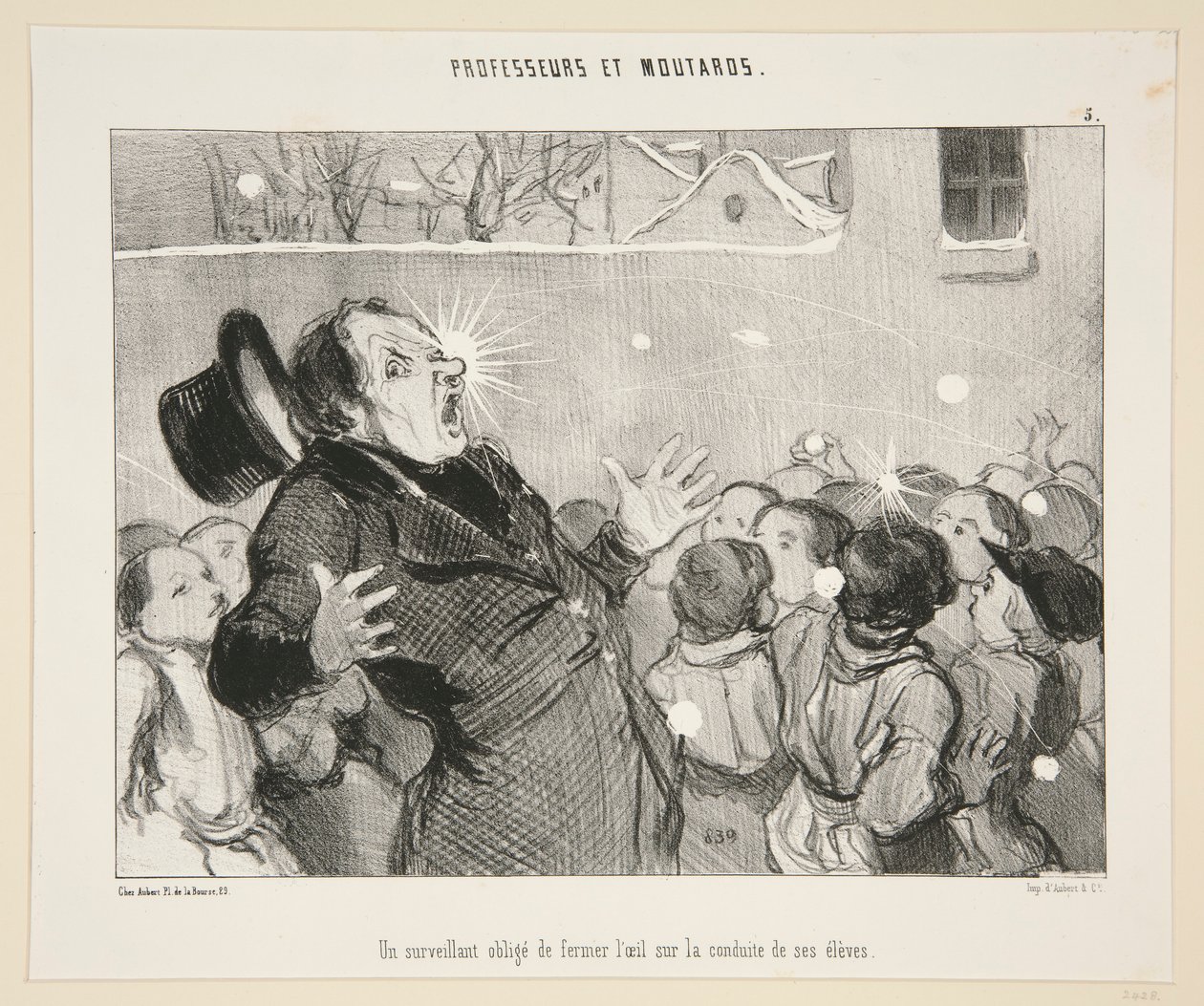 A felügyelő kötelezi alkotó: Honoré Daumier