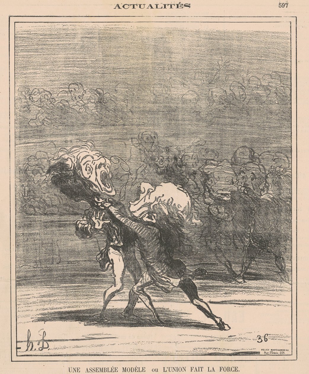 Egy modell összeállítás... alkotó: Honoré Daumier