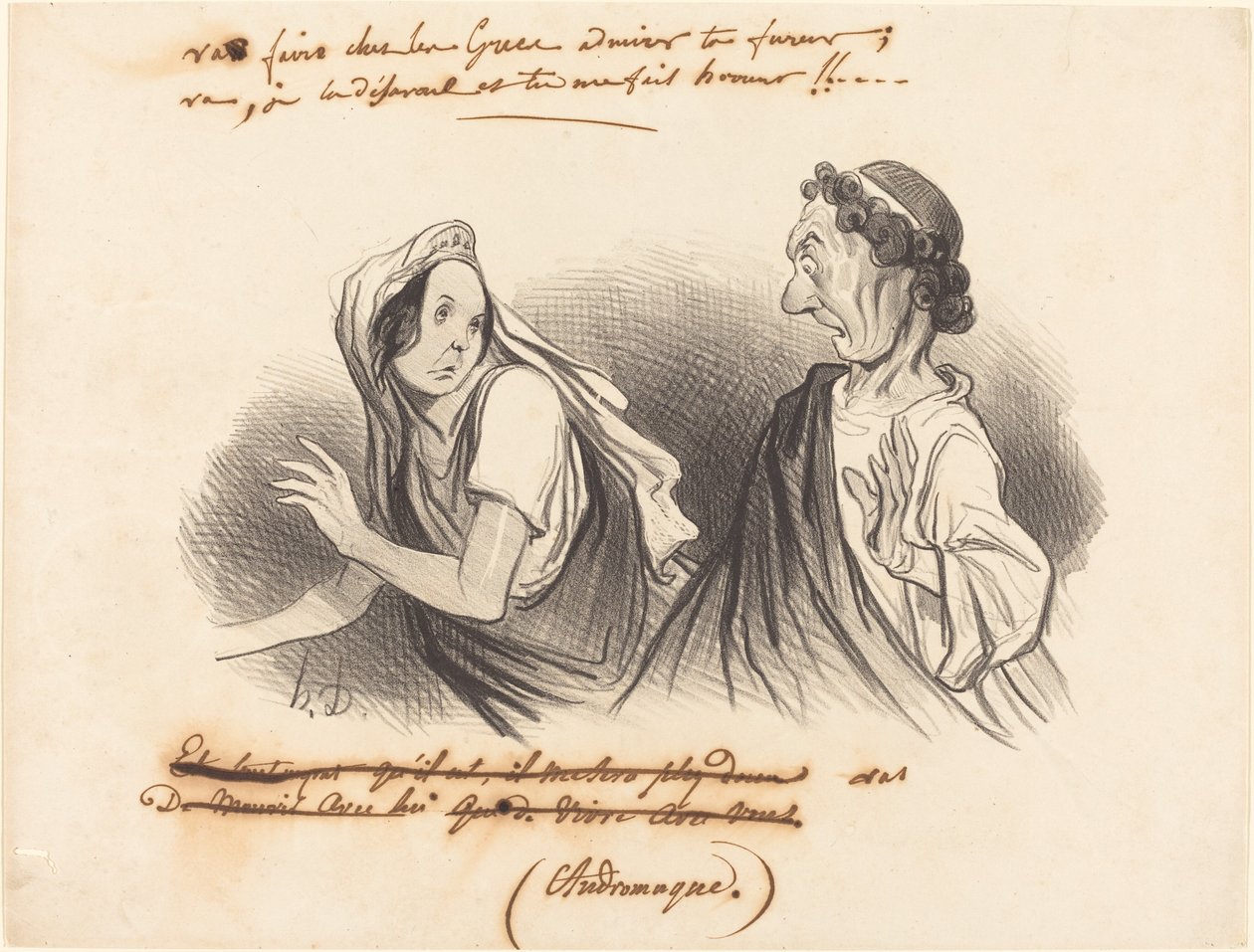 Menj... csodáld a dühödet... alkotó: Honoré Daumier