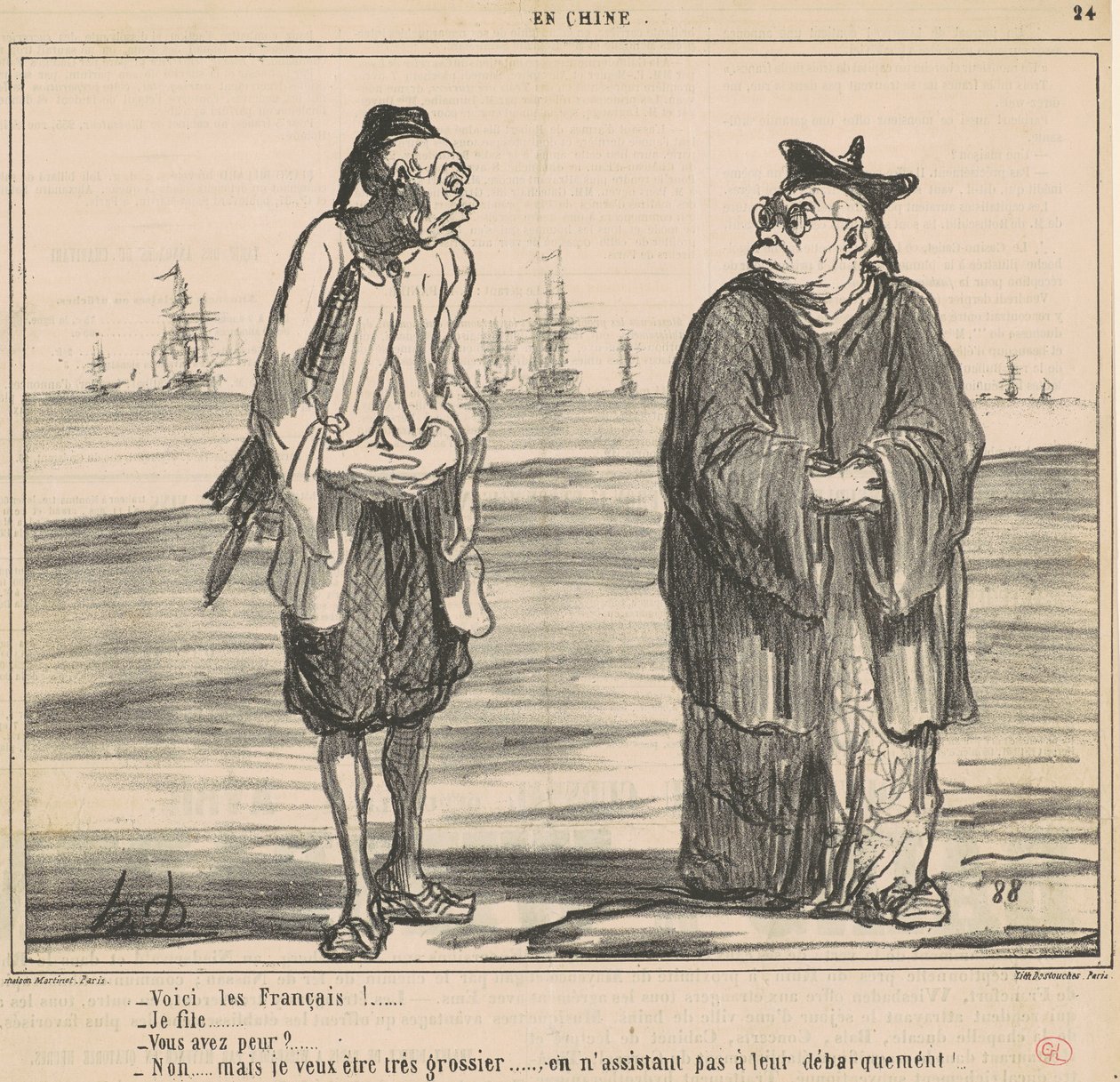 Jöjjenek a franciák! ... én lányom ... alkotó: Honoré Daumier