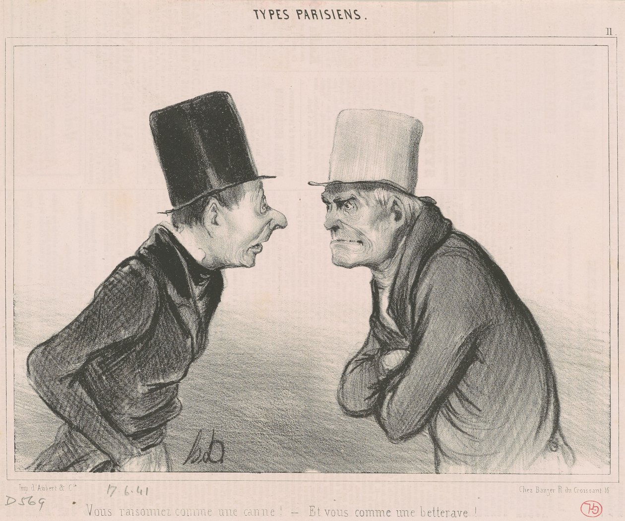 Úgy érvelsz, mint a bot! alkotó: Honoré Daumier