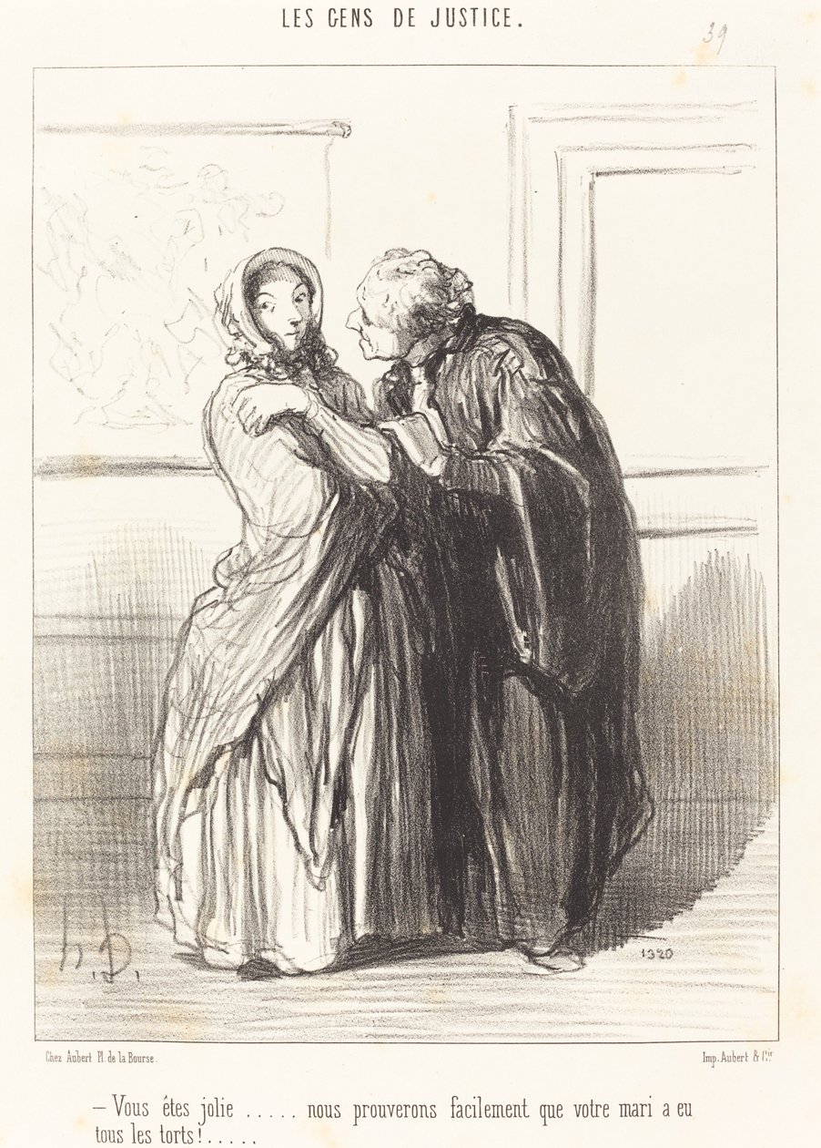 Te gyönyörű vagy... alkotó: Honoré Daumier