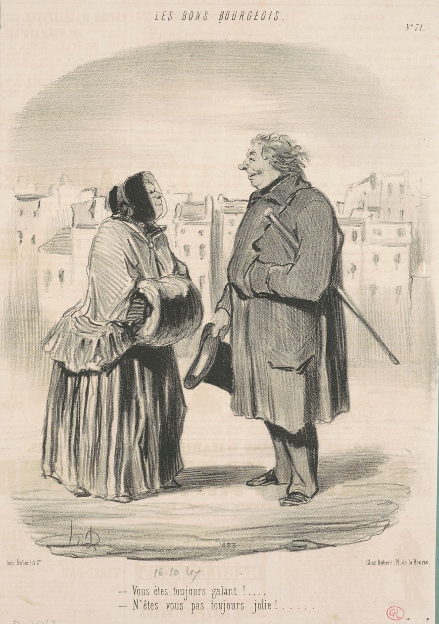 Mindig gáláns vagy! ... alkotó: Honoré Daumier