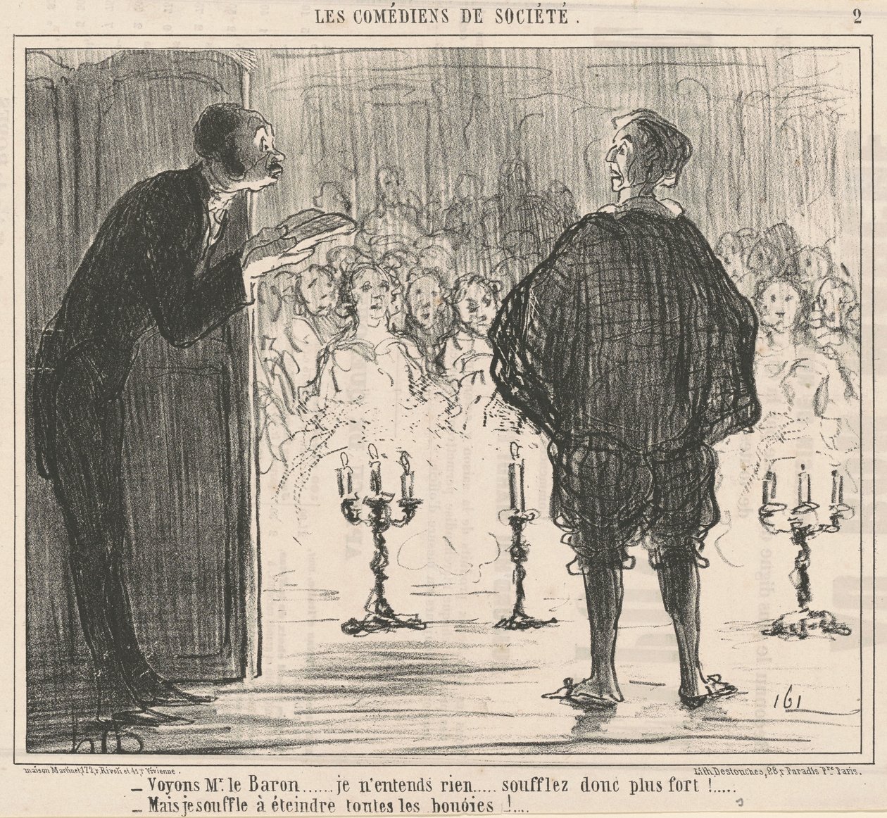 Lássuk a báró urat... alkotó: Honoré Daumier
