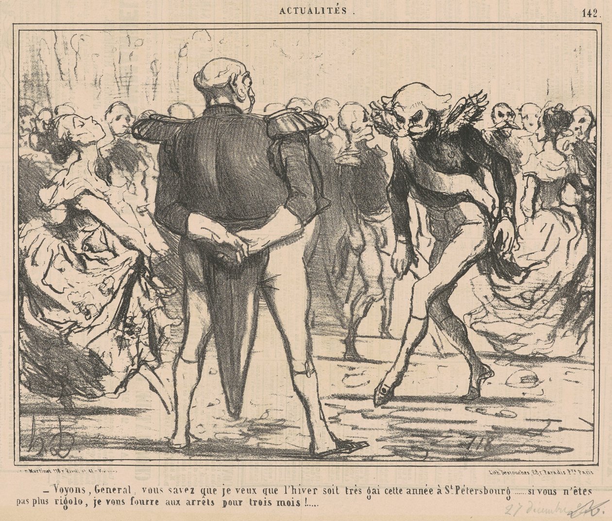 Gyerünk tábornok... alkotó: Honoré Daumier