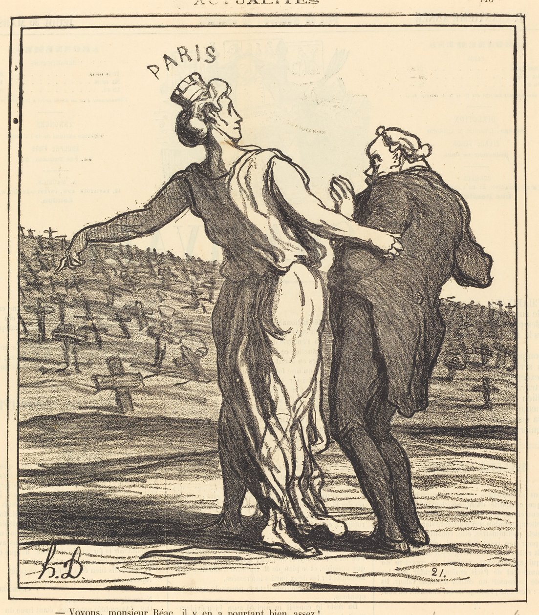 Lássuk csak, Réac úr... alkotó: Honoré Daumier