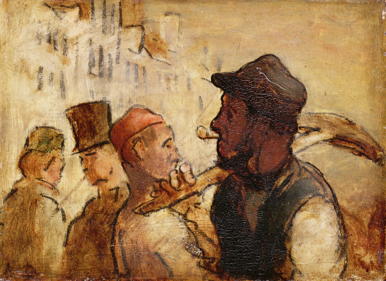 Munkások az utcán alkotó: Honoré Daumier