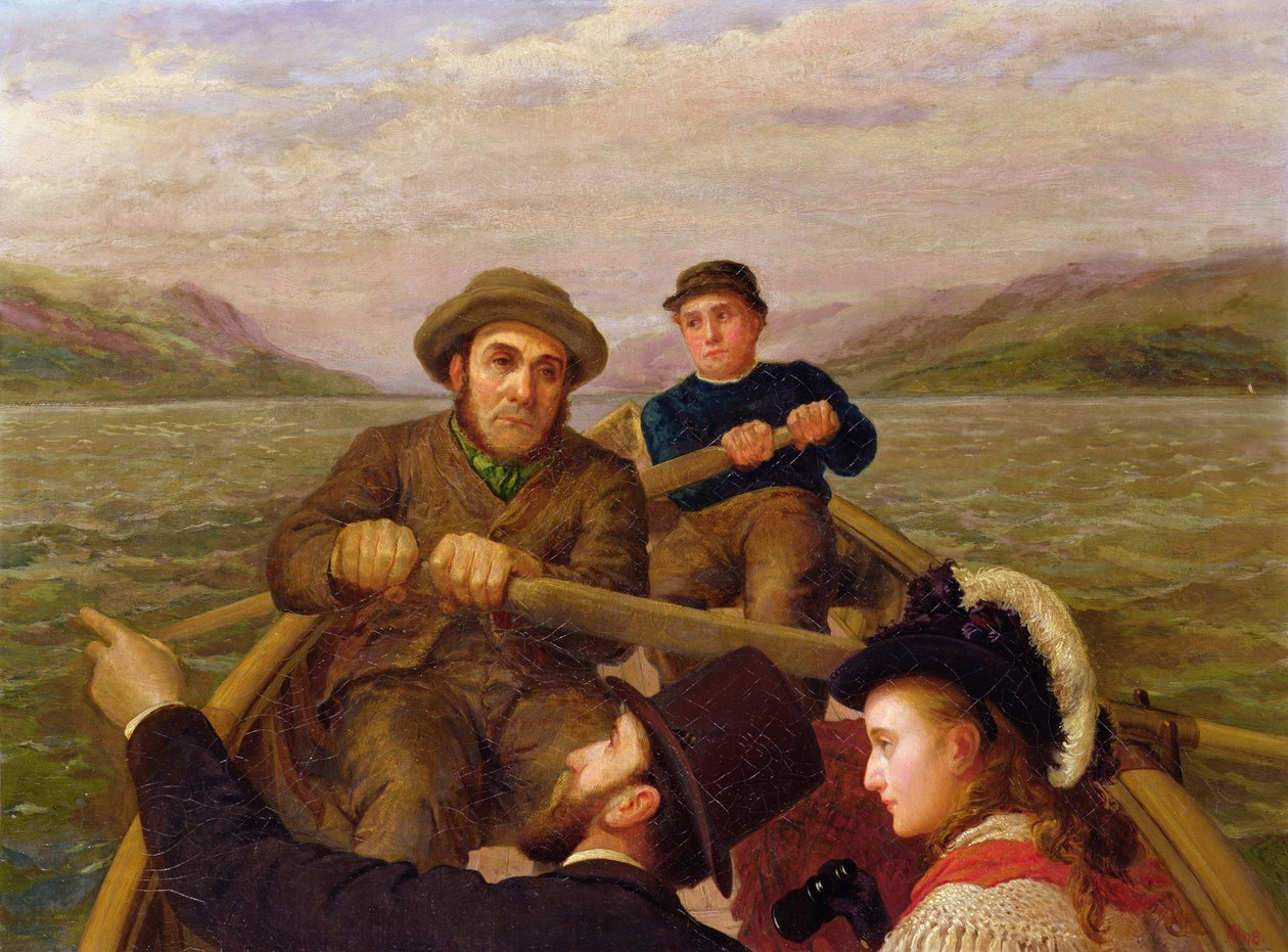 Utazás evezős csónakkal, 1878 alkotó: Horace Petherick