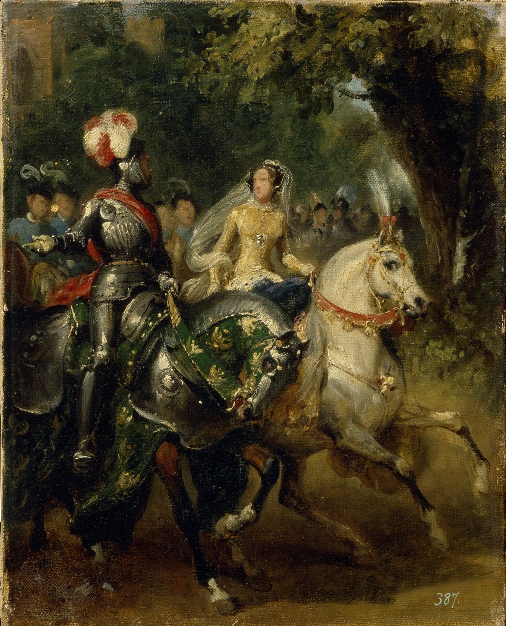 Kavalkád, 1842 körül alkotó: Emile Jean Horace Vernet