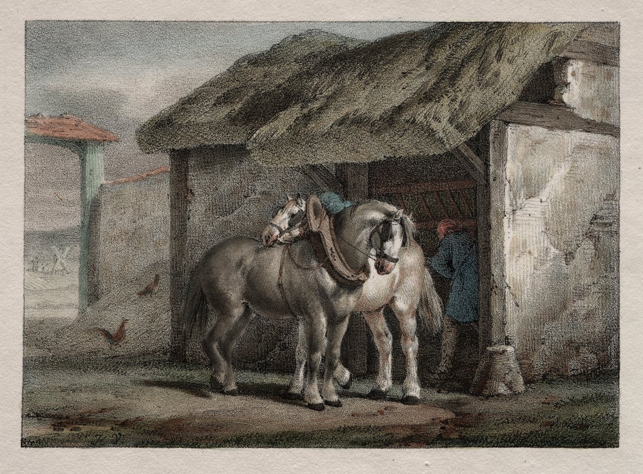 Farm Horse. alkotó: Emile Jean Horace Vernet
