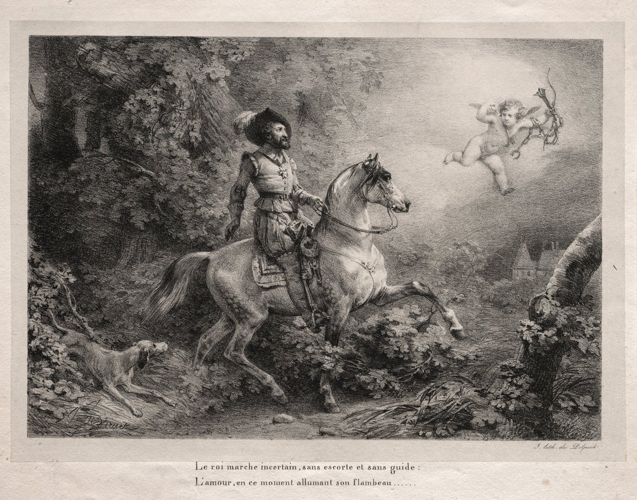 IV. Henrik francia király. alkotó: Emile Jean Horace Vernet