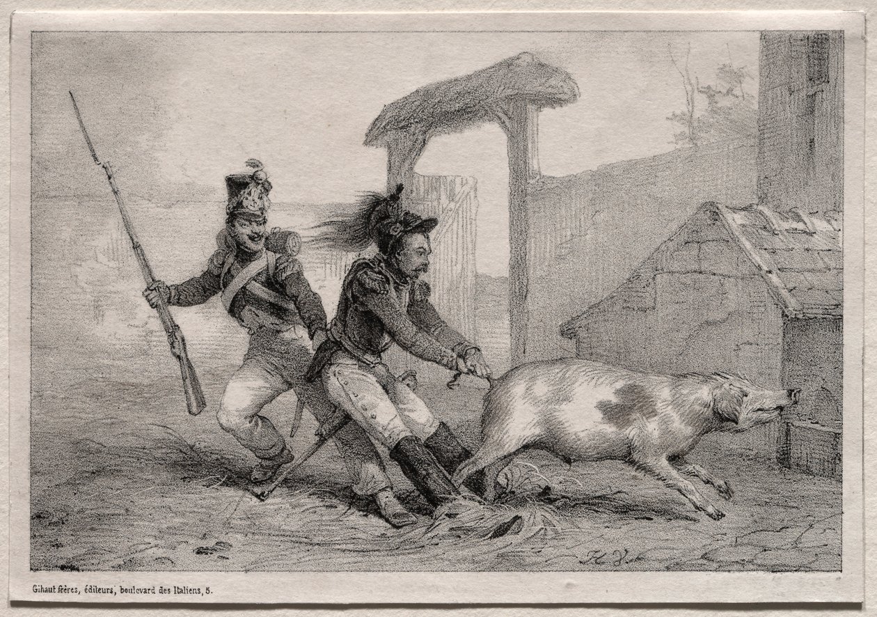 Martalócok, tartsatok ki. alkotó: Emile Jean Horace Vernet