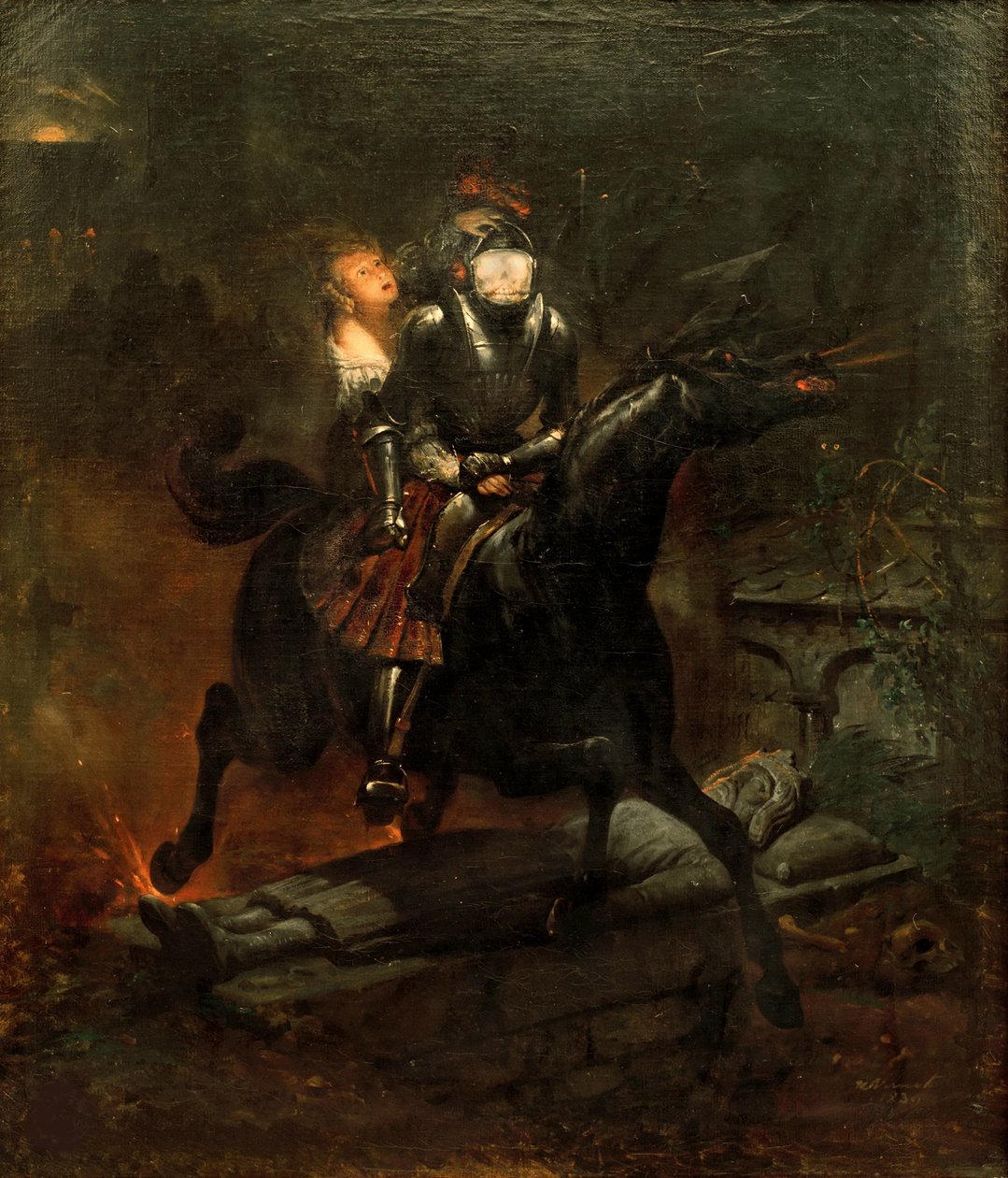 Lenora ballada, 1839. alkotó: Emile Jean Horace Vernet