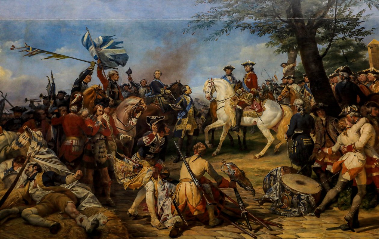 The Battle of Fontenoy alkotó: Horace Vernet