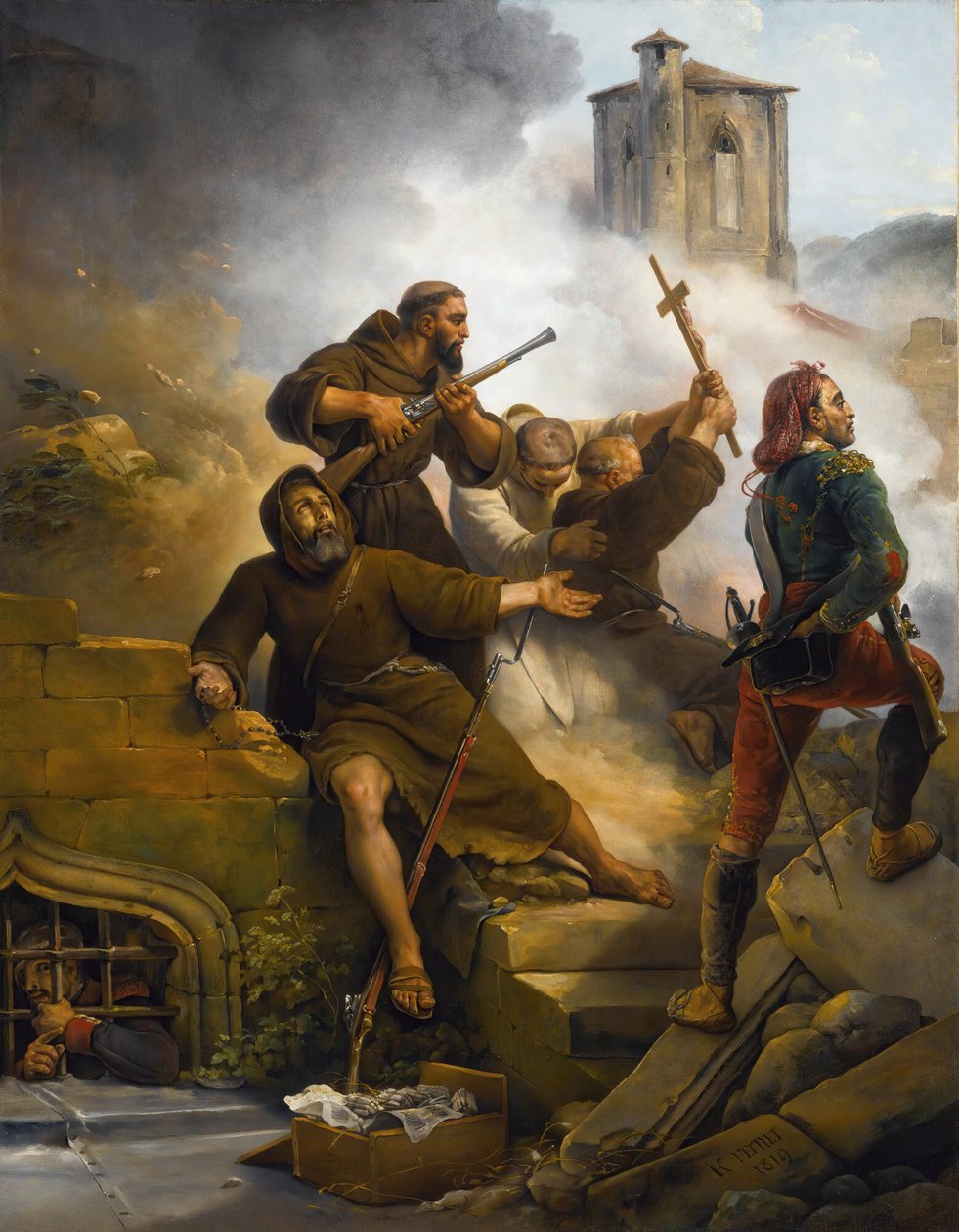 Zaragoza első ostroma, 1819. alkotó: Emile Jean Horace Vernet