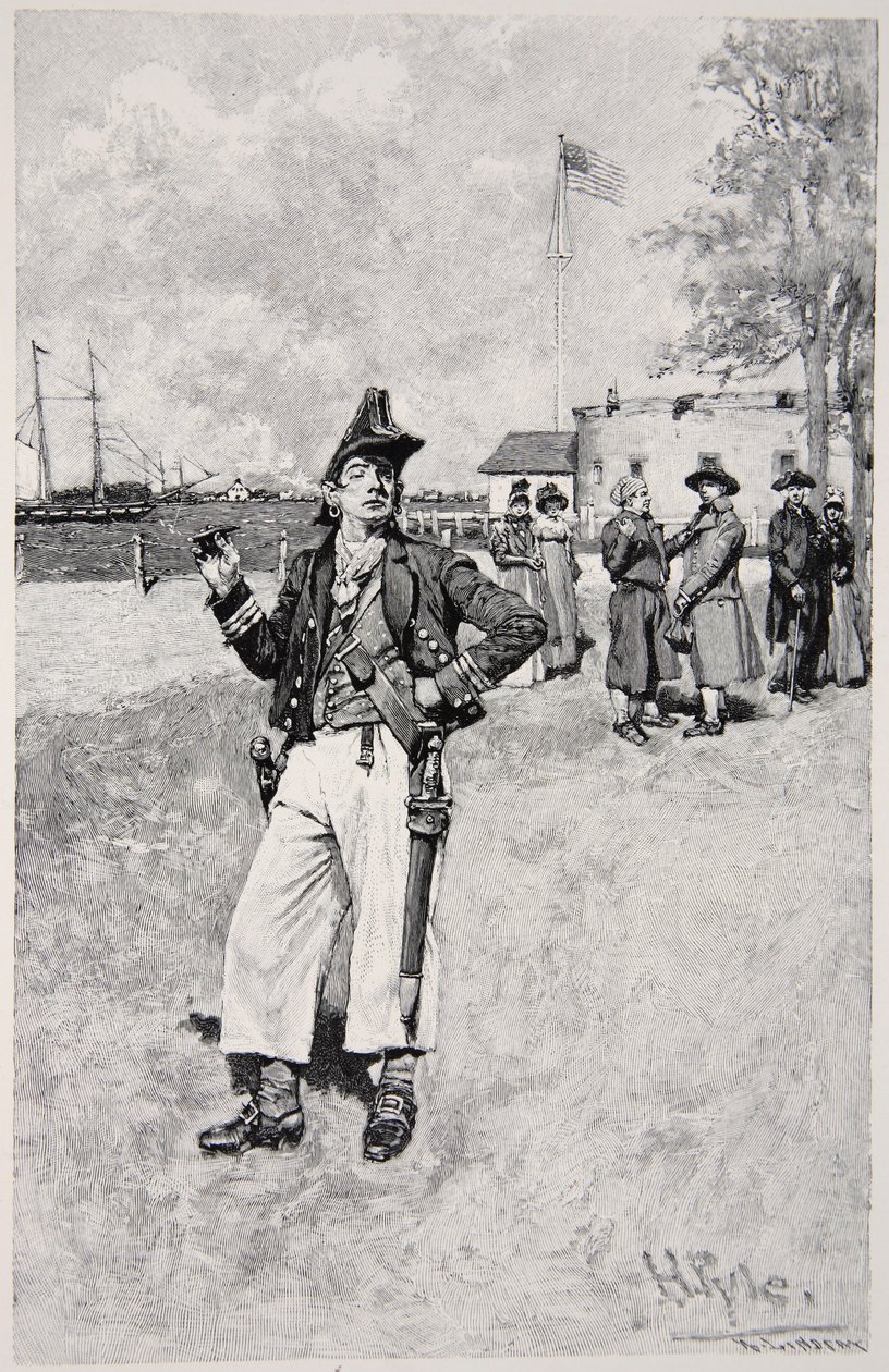 A Privateersman a parton, 1810-ben jelent meg alkotó: Howard Pyle