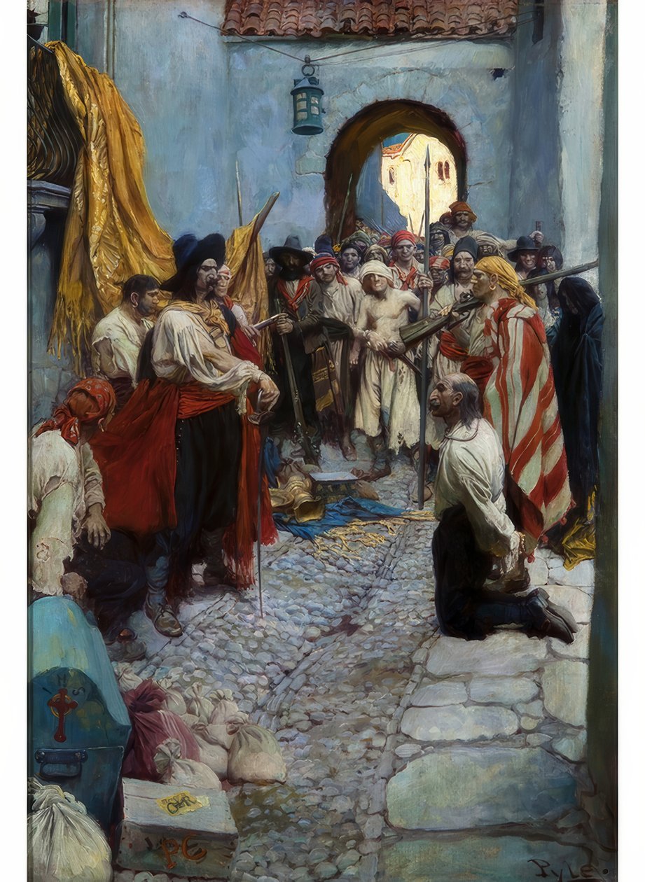 Adófizetés kicsikarása a polgároktól alkotó: Howard Pyle