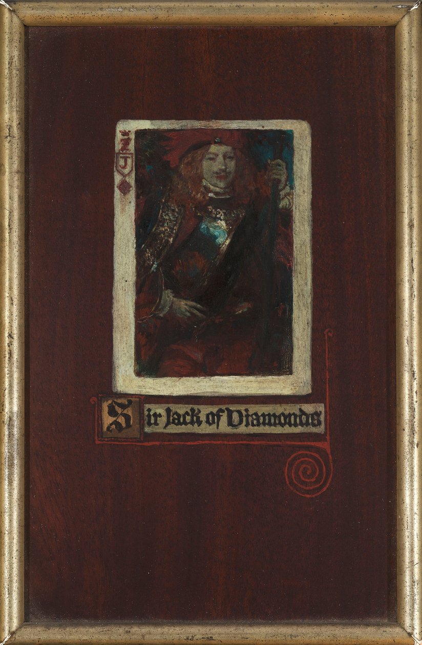 Sir Jack of Diamonds (olaj a panelen) alkotó: Howard Pyle