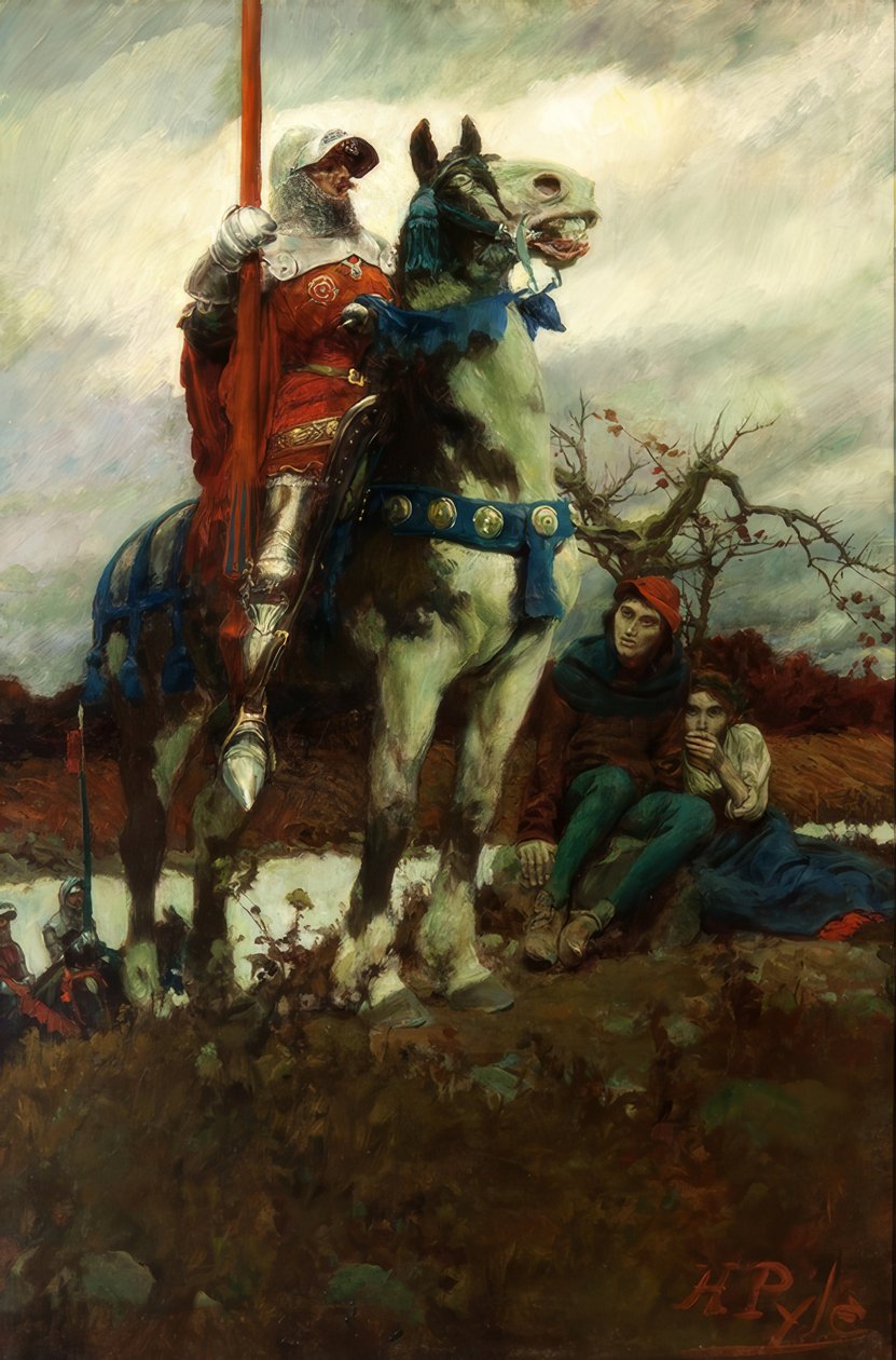 Lancaster érkezése alkotó: Howard Pyle