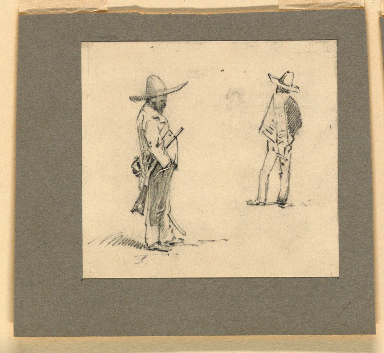 Két mexikói áll alkotó: Howard Russell Butler
