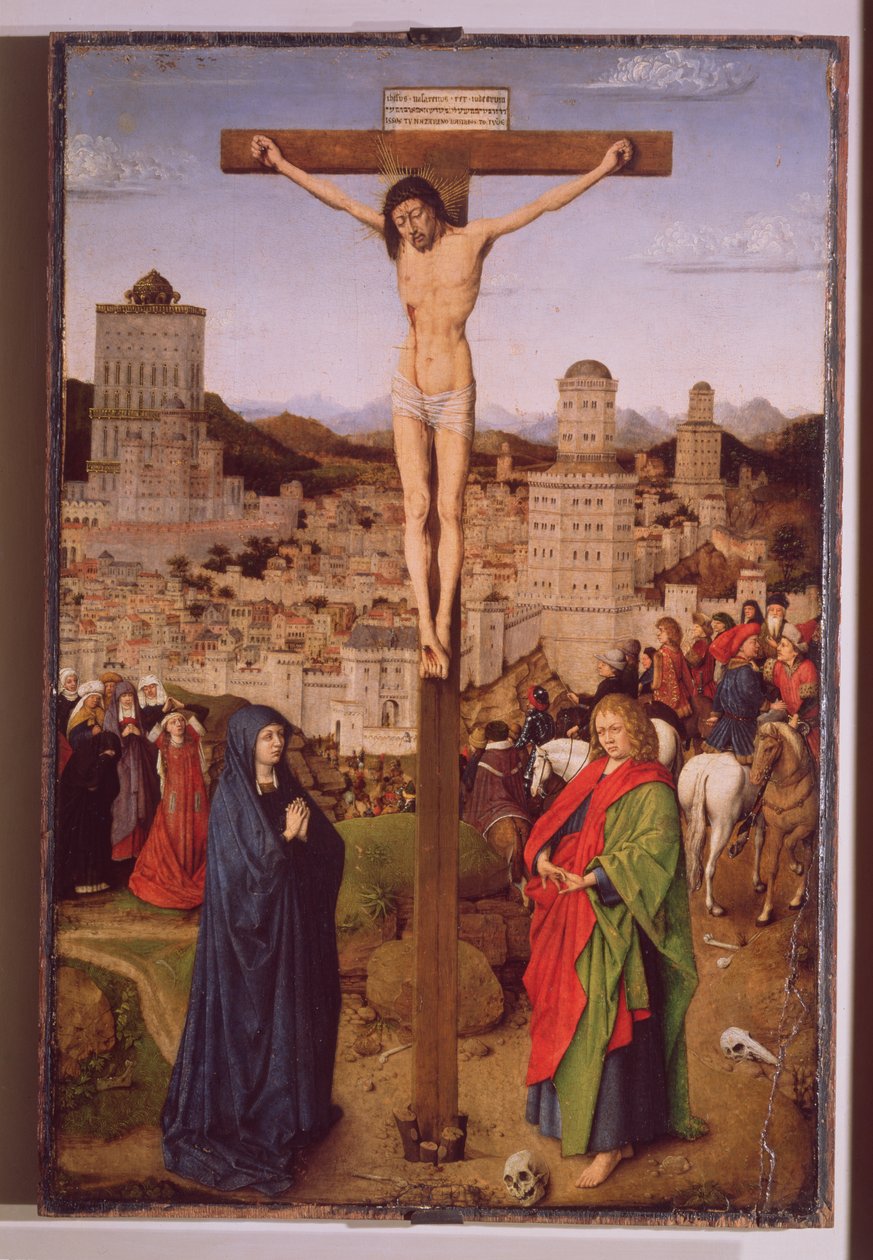 A keresztre feszítés alkotó: Hubert van Eyck