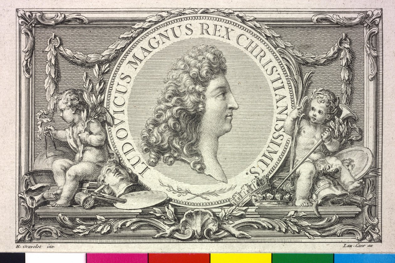 XIV. Lajos francia király alkotó: Hubert Francois Gravelot