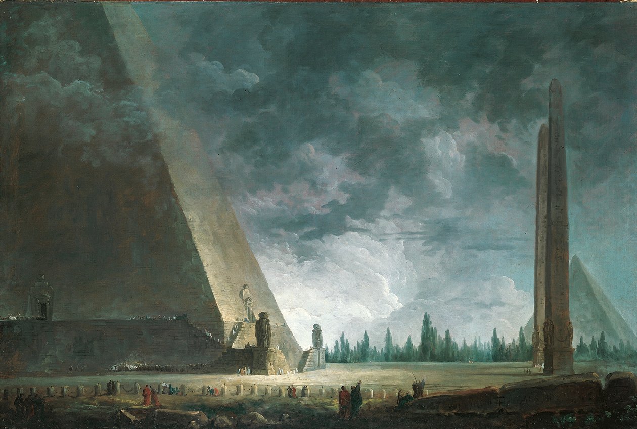 Egyiptomi fantasy, 1760 alkotó: Hubert Robert