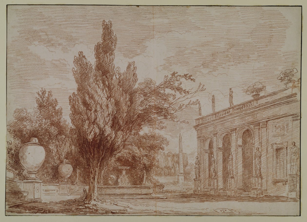 Olasz kert alkotó: Hubert Robert