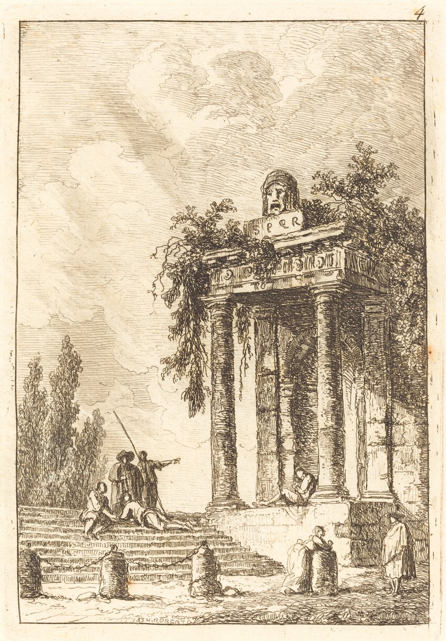 Lépések a négy nevezetességhez alkotó: Hubert Robert