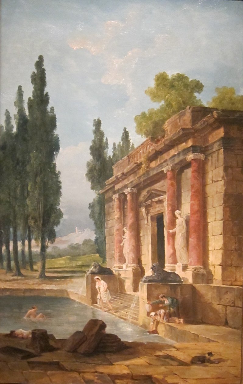 A fürdőző alkotó: Hubert Robert