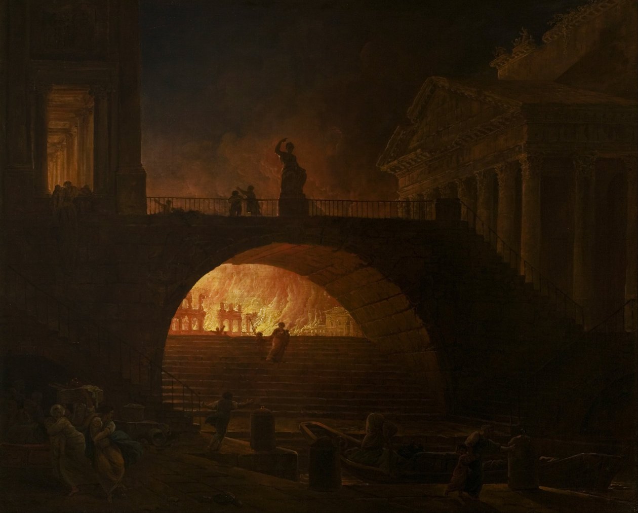 Róma tüze alkotó: Hubert Robert