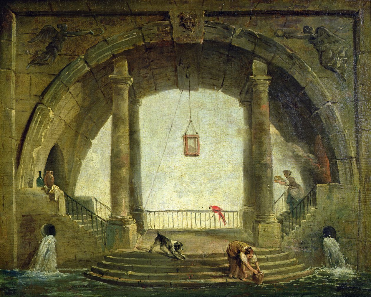 A szökőkút alkotó: Hubert Robert