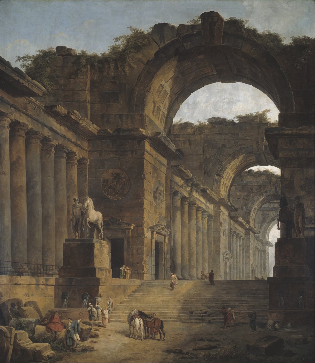 A szökőkutak, 1787-88 alkotó: Hubert Robert