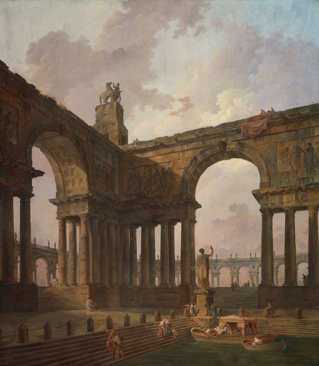 A leszállóhely, 178788. alkotó: Hubert Robert