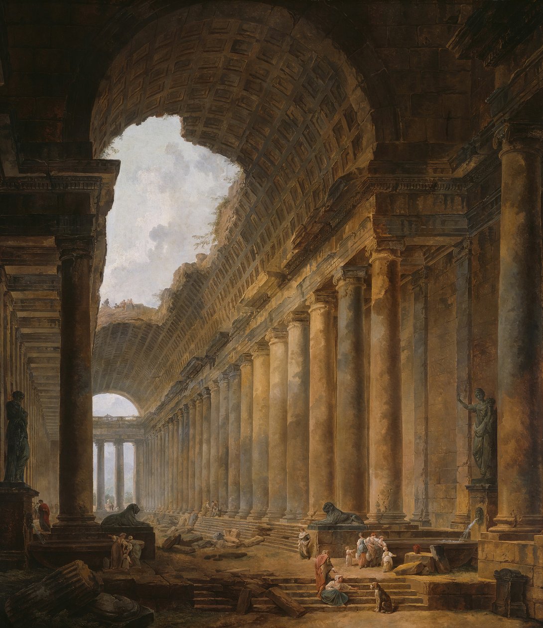 A régi templom, 178788. alkotó: Hubert Robert