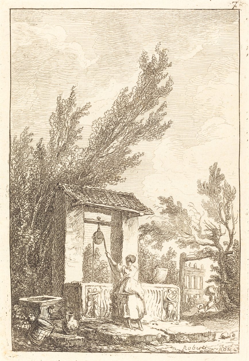 A kút alkotó: Hubert Robert