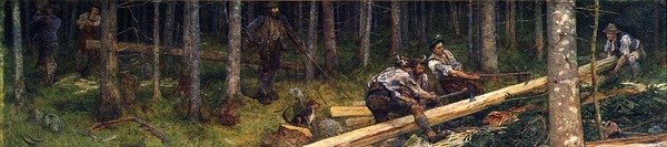Favágók alkotó: Hubert von Herkomer