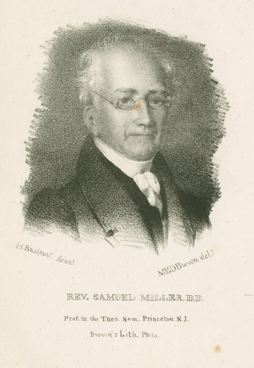 Samuel Miller tiszteletes, D.D. alkotó: Hugh Bridgeport