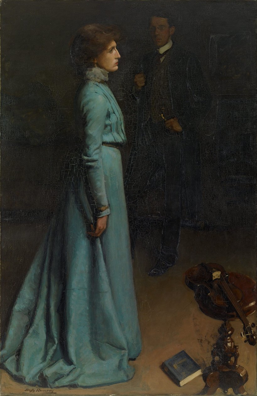 A kék színű hölgy (Mr és Mrs. J S MacDonald) alkotó: Hugh Ramsay