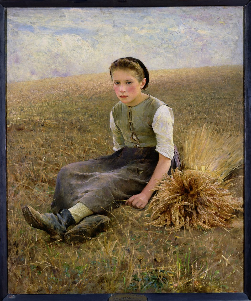 The Little Gleaner, 1884 alkotó: Hugo Salmson