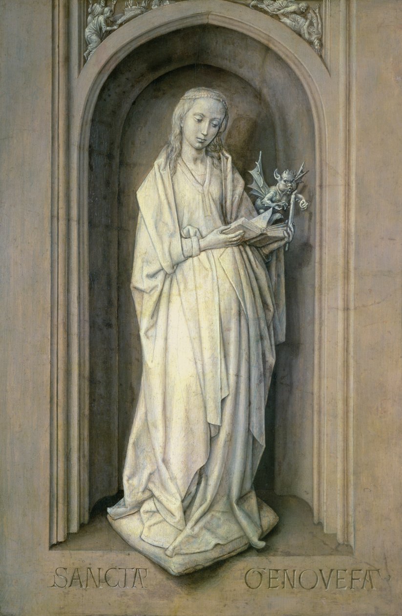 Szent Genovéva (500 körül), 1479 körül (tábla) alkotó: Hugo van der Goes