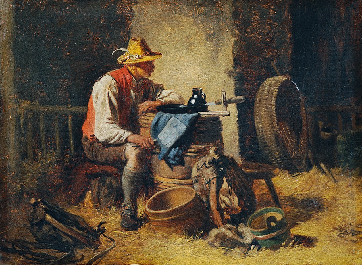 Az istállóban alkotó: Hugo Kauffmann