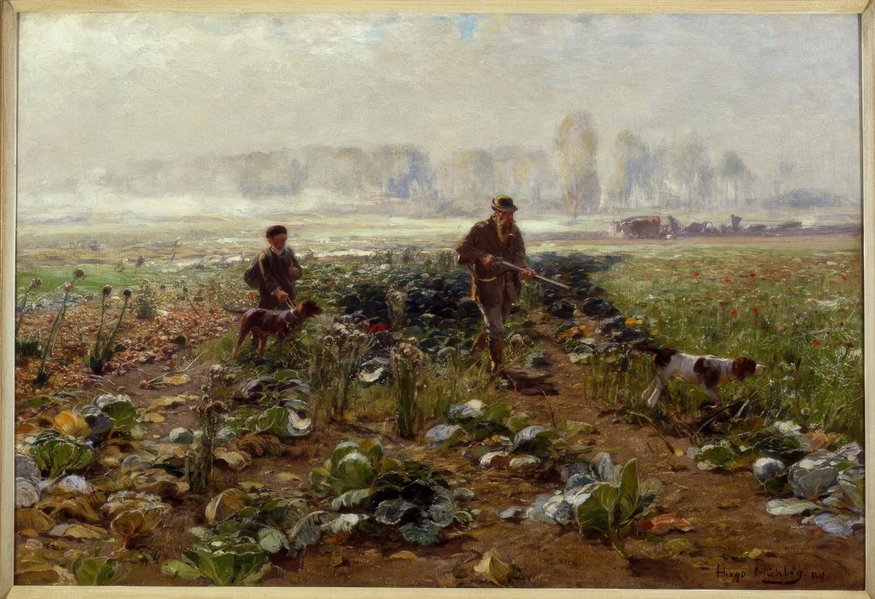 Őszi reggel alkotó: Hugo Muhlig