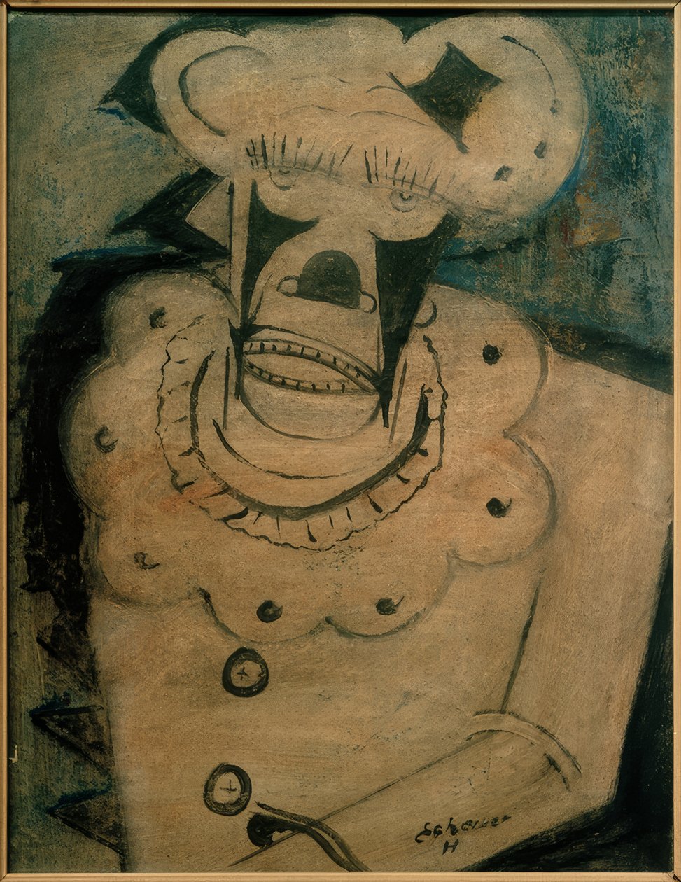Szomorú bohóc alkotó: Hugo Scheiber
