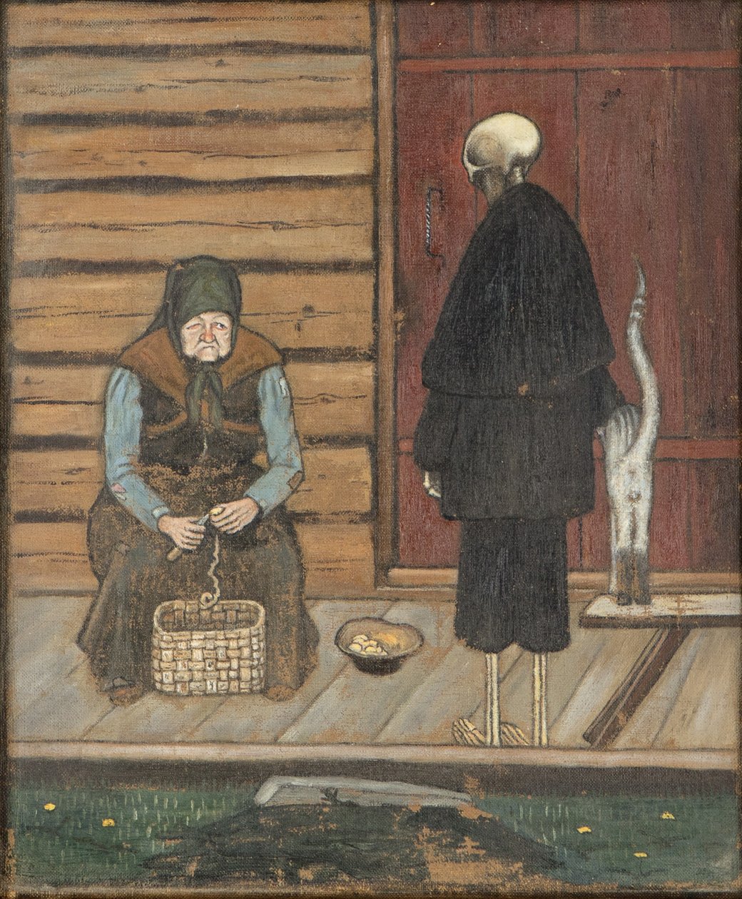 A halál és a krumplihámozó alkotó: Hugo Simberg